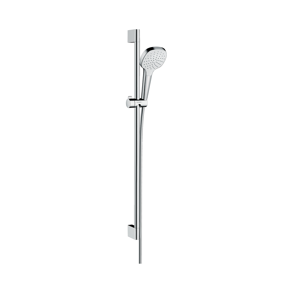 Купить Hansgrohe Croma Select E Душевой набор 1jet со штангой 90 см хром-белый матовый 26594400 в магазине wardena.ru