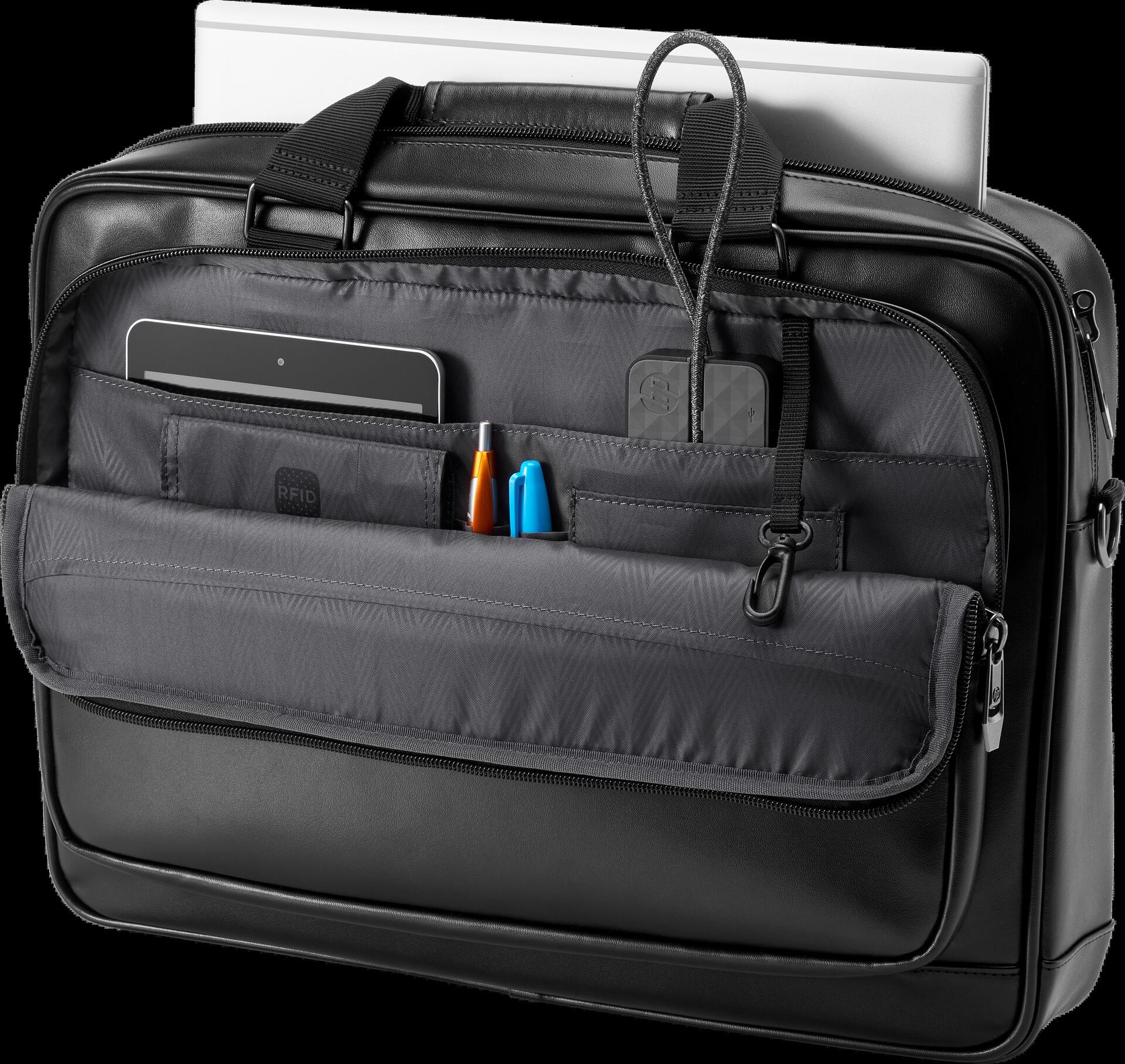 Купить HP Executive Leather Top Load - Notebook-Tasche - 39.6 cm (15.6") - Schwarz - für ZBook Create G7, ZBook Firefly 14 G7, 14 G8, 15 G7, 15 G8, ZBook Fury 15 G7, 15 G8 (6KD09AA) в магазине wardena.ru