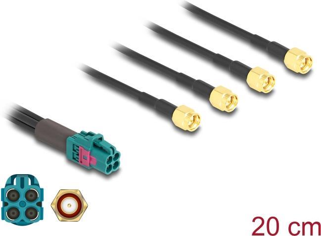 Купить Delock Kabel Mini FAKRA Z Buchse quad zu 4 x SMA Stecker A-Typ (90126) в магазине wardena.ru