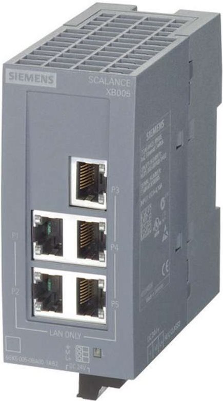 Купить Siemens Industrieswitch unmanaged SCALANCE XB005 Anzahl Ethernet Ports 5 LAN-Übertragungsrate 100 MBit/s Betriebsspannu (6GK5005-0BA00-1AB2) в магазине wardena.ru