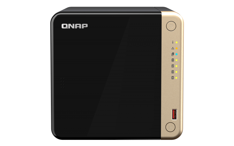 Купить QNAP TS-464 - NAS-Server - 4 Schächte - SATA 6Gb/s - RAID 0, 1, 5, 6, 10, JBOD - RAM 8 GB - 2.5 Gigabit Ethernet - iSCSI Support (TS-464-8G) в магазине wardena.ru