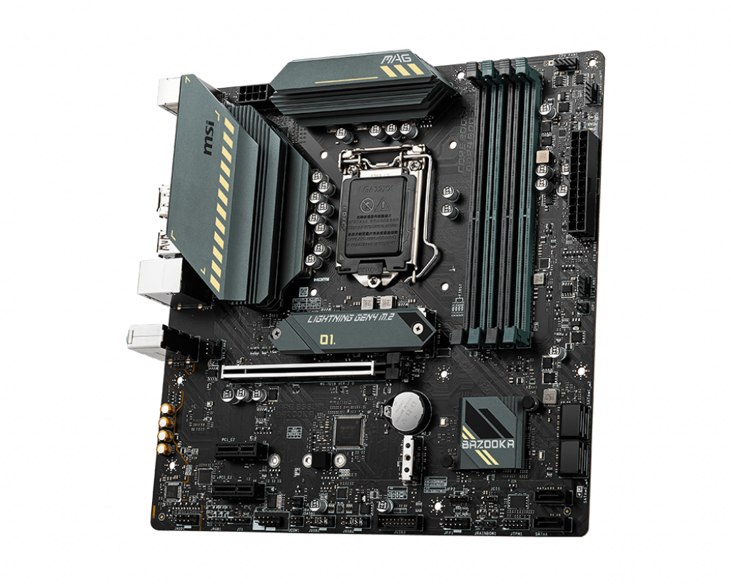 Купить MSI MAG B560M BAZOOKA - Motherboard - micro ATX - LGA1200-Sockel - B560 - USB 3.2 Gen 1, USB 3.2 Gen 2 - 2.5 Gigabit LAN - Onboard-Grafik (CPU erforderlich) - HD Audio (8-Kanal) (7D18-003R) в магазине wardena.ru
