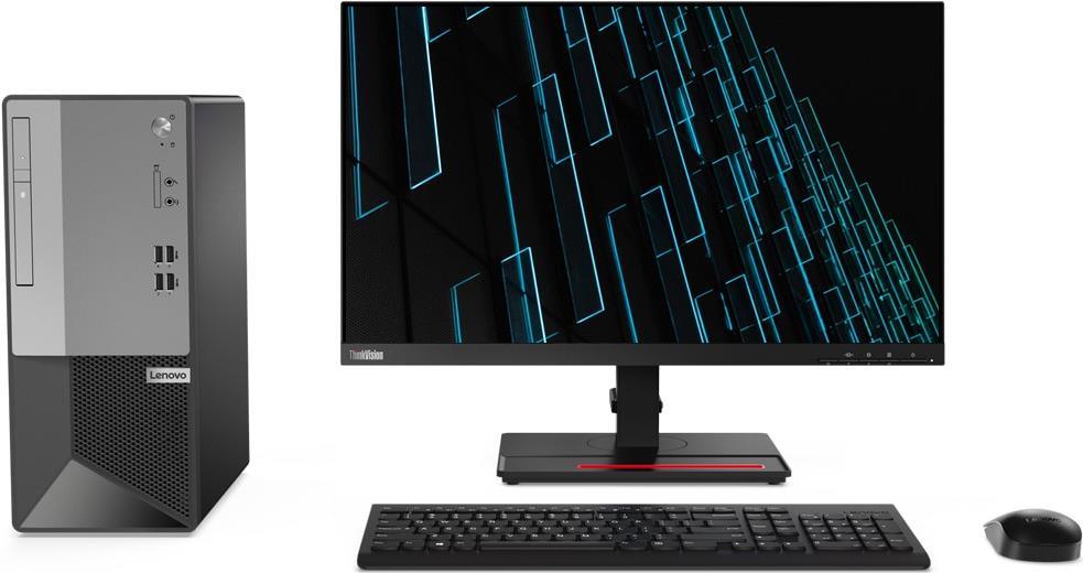 Купить Lenovo V50t Gen 2-13IOB 11QE - Tower - Core i5 11400 / 2.6 GHz - RAM 8 GB - SSD 256 GB - NVMe - DVD-Writer - UHD Graphics 730 - GigE - Win 11 Pro - Monitor: keiner - Tastatur: Deutsch - silberne Blende, schwarz (Gestell) (11QE0073GE) в магазине wardena.ru