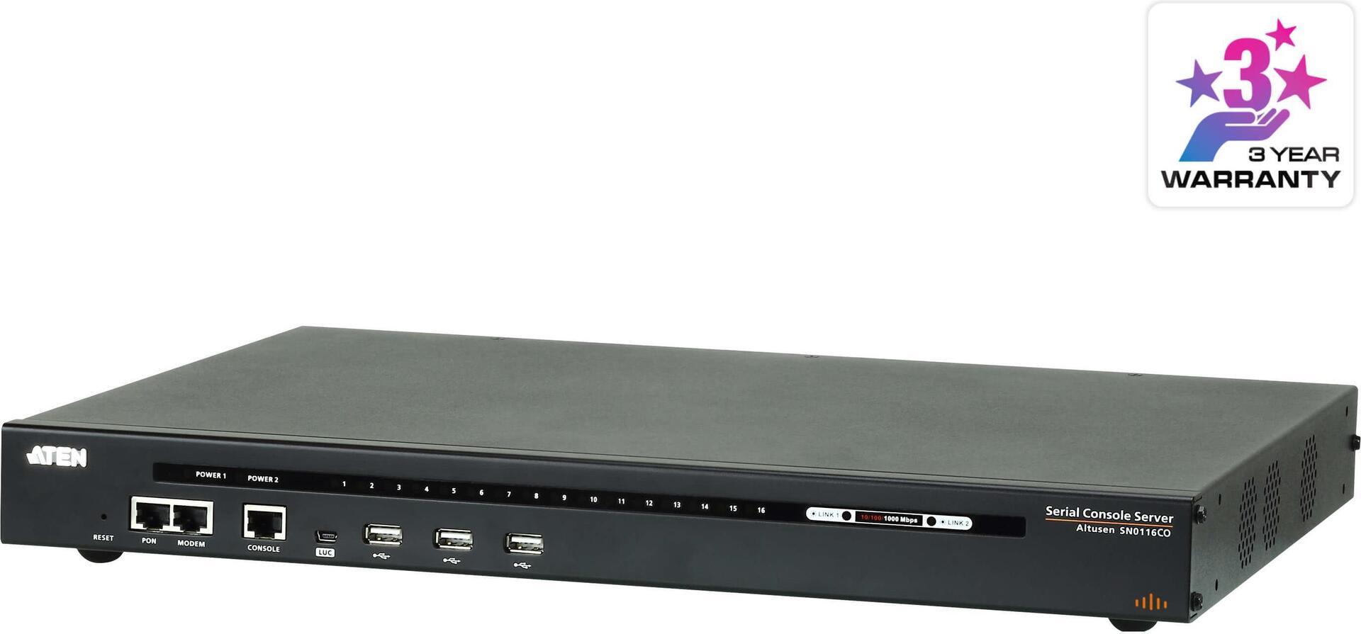 Купить ALTUSEN SN0116CO - Konsolenserver - 16 Anschlüsse - GigE, RS-232 - 1U (SN0116CO-AX-G) в магазине wardena.ru