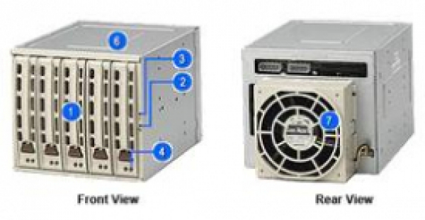 Купить Mobile Rack Supermicro CSE-M35T-1 5x 3.5 SAS/SATA HDD в магазине wardena.ru