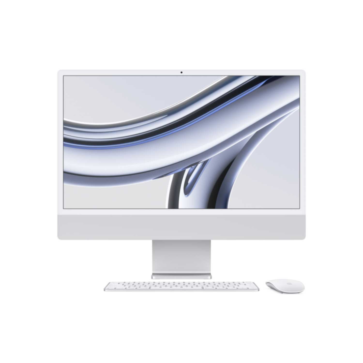 Купить Apple iMac 61cm(24‘‘) M3 10-Core 256GB silber (MQRJ3D/A) в магазине wardena.ru