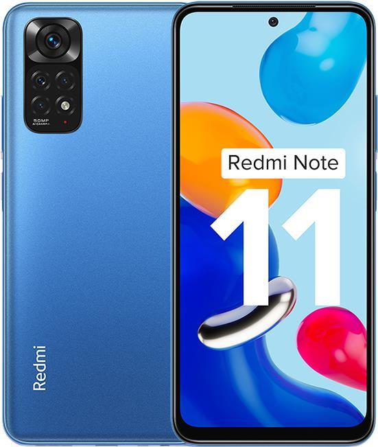 Купить Xiaomi Redmi Note 11 - 4G Smartphone - Dual-SIM - RAM 4GB / 128GB - microSD slot - OLED-Display - 16,30cm (6,43") - 2400 x 1080 Pixel (90 Hz) - 4x x Rückkamera 50 MP, 8 MP, 2 MP, 2 MP - front camera 13 MP - Twilight Blue (MZB0AO3EU) в магазине wardena.ru