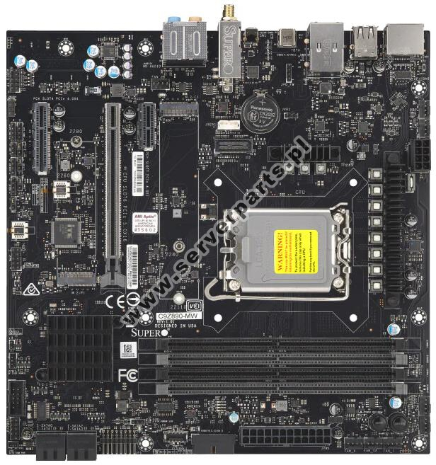 Купить Motherboard Supermicro MBD-C9Z890-MW Z890 LGA1851 11th Generation Intel Core i5/i7/i9 SATA M.2 DDR5 в магазине wardena.ru