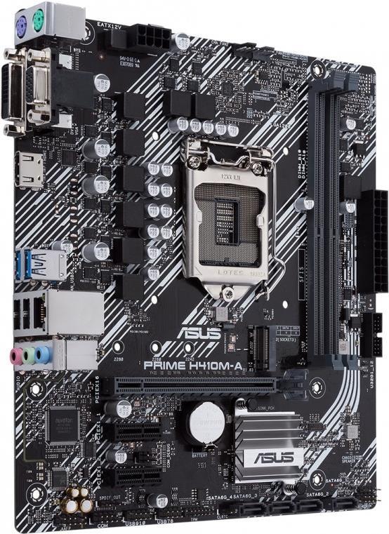 Купить ASUS PRIME H410M-A/CSM - Motherboard - micro ATX - LGA1200-Sockel - H410 Chipsatz - USB 3.2 Gen 1 - Gigabit LAN - Onboard-Grafik (CPU erforderlich) - HD Audio (8-Kanal) (90MB13G0-M0EAYC) в магазине wardena.ru