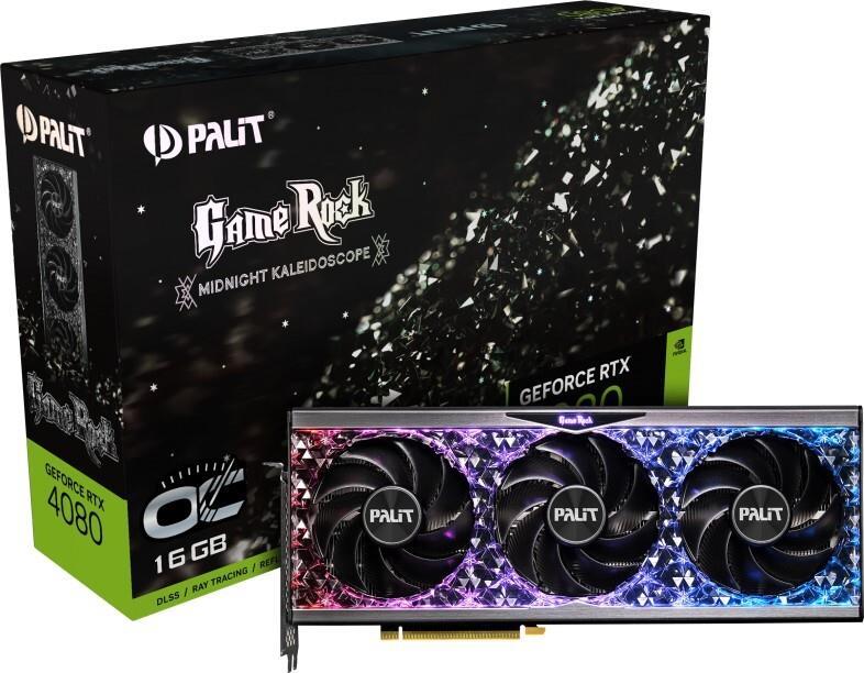 Купить Palit GeForce RTX 4080 GameRock - OC Edition - Grafikkarten - GeForce RTX 4080 - 16GB GDDR6X - PCIe 4,0 - HDMI, 3 x DisplayPort - Schwarz (NED4080S19T2-1030G) в магазине wardena.ru