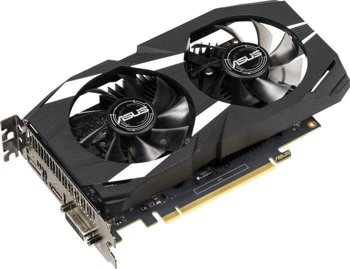 Купить ASUS DUAL-GTX1650-O4G - OC Edition - Grafikkarten - GF GTX 1650 - 4GB GDDR5 - PCIe 3.0 x16 - DVI, HDMI, DisplayPort (90YV0CV2-M0NA00) в магазине wardena.ru