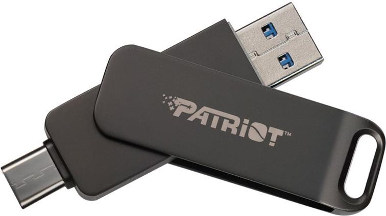 Купить Flashdrive PATRIOT Rage R550 1TB 100 MB/S USB A+C Drehbares Design (PE1TR550DSAD) Schwarz (PE1TR550DSAD) в магазине wardena.ru