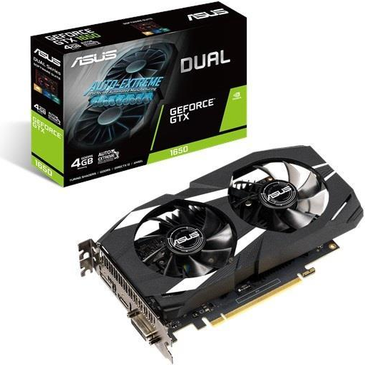 Купить ASUS DUAL-GTX1650-4G - Grafikkarten - GF GTX 1650 - 4GB GDDR5 - PCIe 3.0 x16 - DVI, HDMI, DisplayPort (90YV0CV3-M0NA00) в магазине wardena.ru