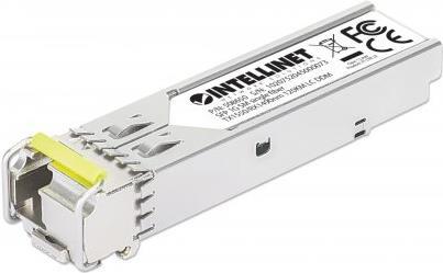 Купить INTELLINET Gigabit SFP Mini-GBIC Transceiver WDM bidirektional für LWL-Kabel 1000Base-BX-D (LC) Singlemode-Port, 120 km, BiDi WDM (RX1490/TX1550), MSA-konform für maximale Kompatibilität, silber (508650) в магазине wardena.ru