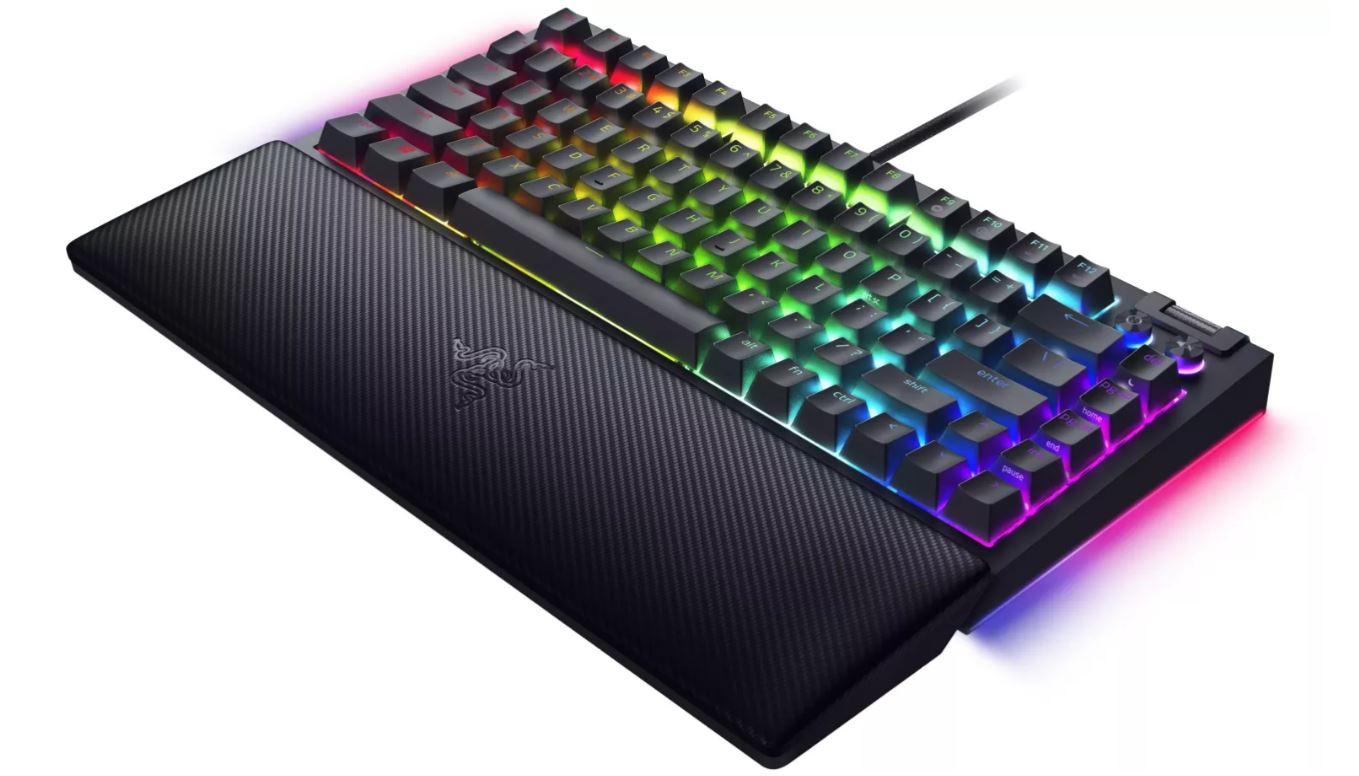 Купить Razer BlackWidow V4 75% - Tastatur - Hintergrundbeleuchtung - USB-C - QWERTY - US International - Tastenschalter: Razer Orange Gen-3 (RZ03-05000400-R3E1) в магазине wardena.ru