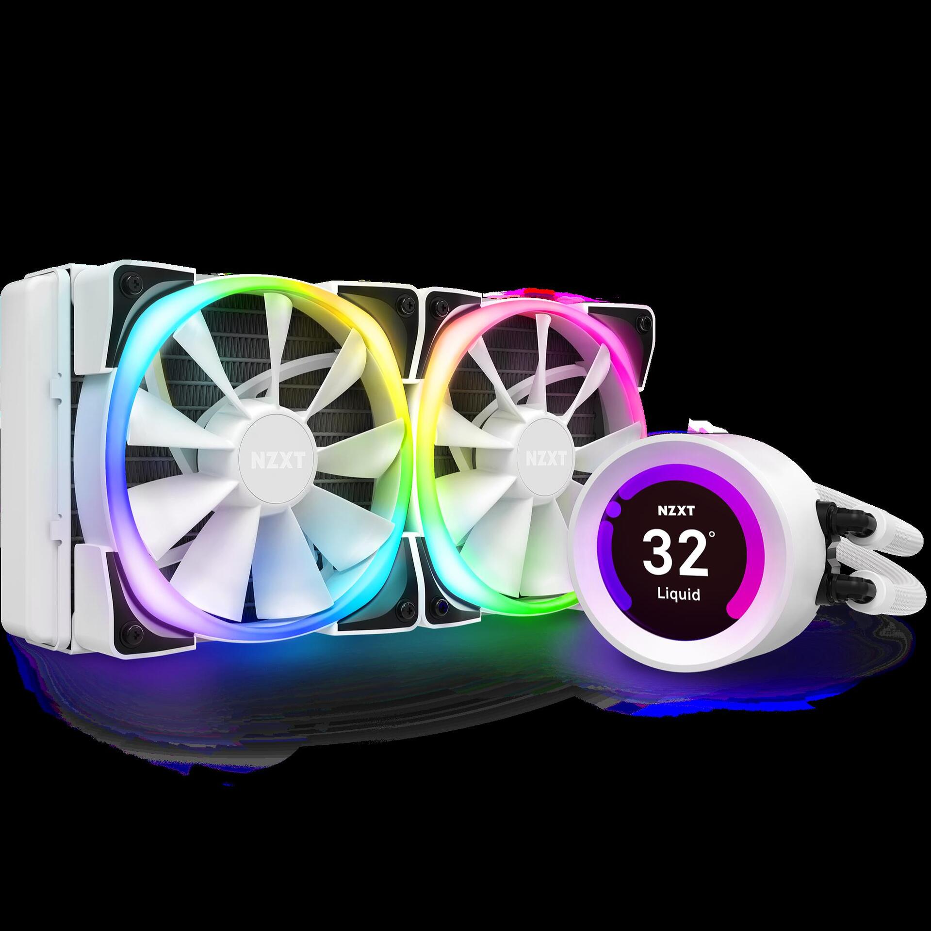 Купить NZXT Kraken Z53 RGB - Prozessor-Flüssigkeitskühlsystem - Kühlergröße: 240 mm - (für: LGA1156, LGA1366, LGA1155, LGA2011, LGA1150, LGA2011-3, LGA1151, AM4, LGA2066, TRX4, sTRX4, LGA1200) - 120 mm - weiß (RL-KRZ53-RW) в магазине wardena.ru