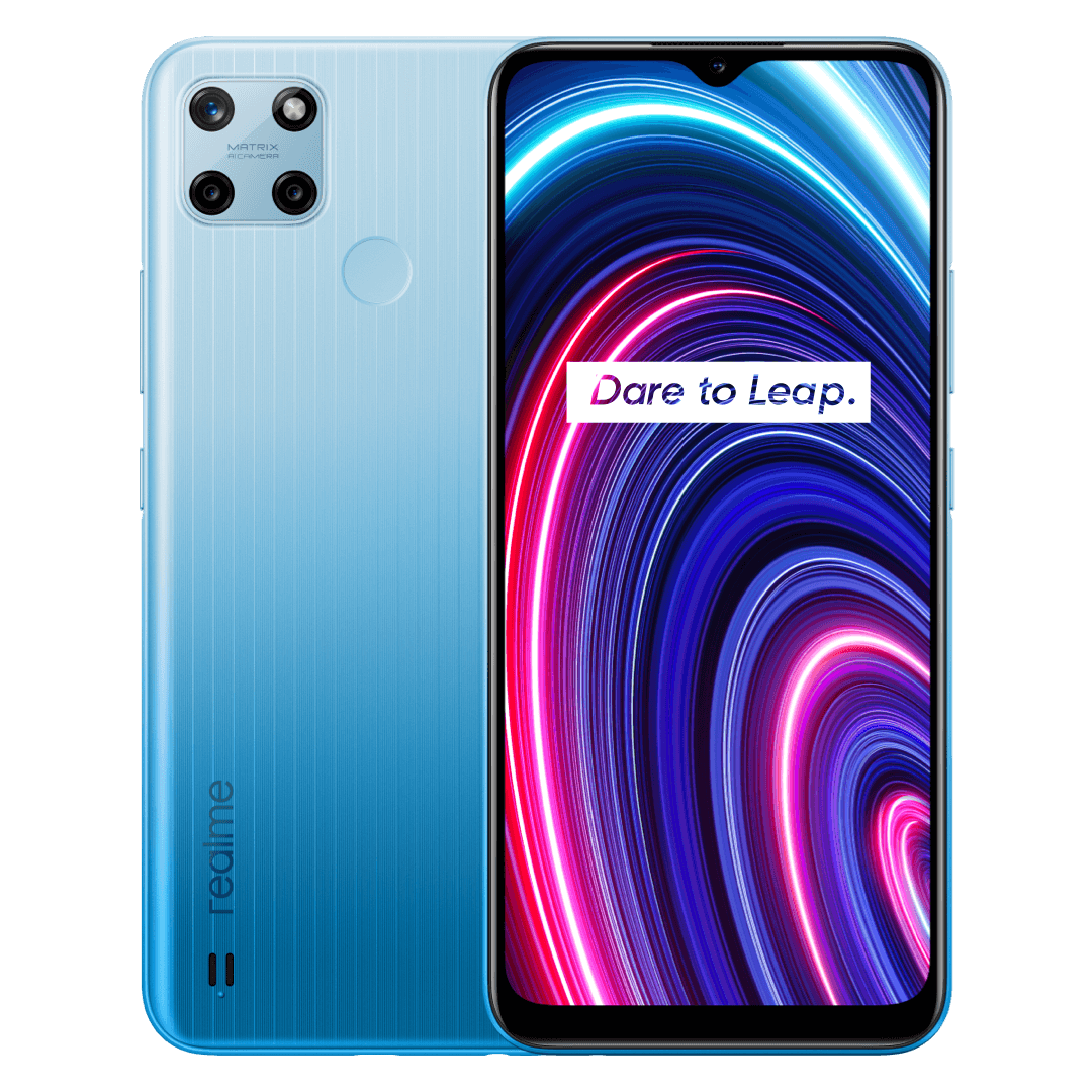 Купить Realme C25Y - 4G Smartphone - Dual-SIM - RAM 4GB / 64GB - microSD slot - LCD-Anzeige - 6.5" - 1600 x 720 Pixel - Triple-Kamera 50 MP, 2 MP, 2 MP - front camera 8 MP - Glacier Blue (RMC25Y-B64) в магазине wardena.ru