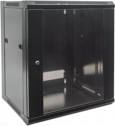 Купить Intellinet - Wandschrank - Schwarz, RAL 9005 - 12U - 48,3 cm (19") (711869) в магазине wardena.ru