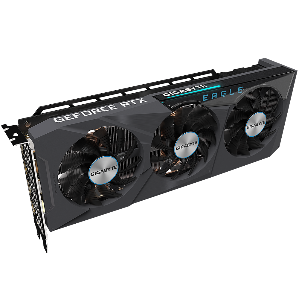Купить Gigabyte GeForce RTX 3070 Ti EAGLE OC 8G - GeForce RTX 3070 Ti - 8 GB - GDDR6X - 256 Bit - 7680 x 4320 Pixel - PCI Express x16 4.0 (GV-N307TEAGLE OC-8GD) в магазине wardena.ru