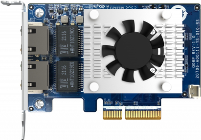Купить QNAP QXG-10G2TB - Netzwerkadapter - PCIe 3.0 x4 Low-Profile - 10Gb Ethernet x 2 - für QNAP QSW-2104-2T, QSW-M1208-8C, QSW-M2116P-2T2S, QSW-M408-4C в магазине wardena.ru