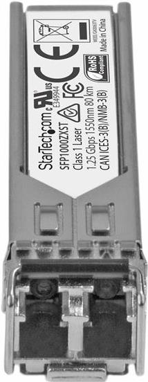 Купить StarTech.com 1000BASE-ZX - Gigabit Transceiver - LC Fiber - MSA konform - 80 km - Gigabit SFP Modul - Single Mode SFP - 1550nm - SFP (Mini-GBIC)-Transceiver-Modul - GigE - 1000Base-ZX - LC Single-Modus - bis zu 80 km - 1 (SFP1000ZXST) в магазине wardena.ru