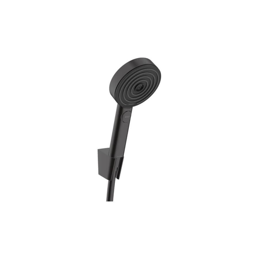 Купить Hansgrohe Pulsify Select S Душевой набор с держателем 105 3jet Relaxation шланг 125 см черный матовый 24302670 в магазине wardena.ru