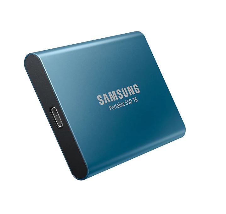 Купить Samsung Portable SSD T5 MU-PA500 - SSD - verschlüsselt - 500GB - extern (tragbar) - USB 3,1 Gen 2 - 256-Bit-AES - Ocean Blue (MU-PA500B/EU) в магазине wardena.ru