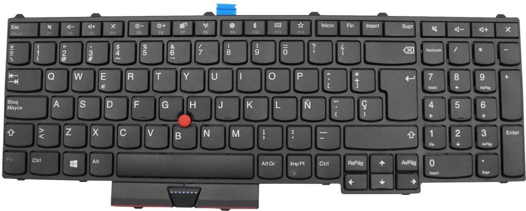 Купить Lenovo Chicony - Ersatztastatur Notebook - mit Trackpoint - QWERTY - Spanisch - FRU, CRU - Tier 2 - für ThinkPad P51 20HH, 20HJ, 20MM, 20MN, P71 20HK, 20HL (01ER961) в магазине wardena.ru