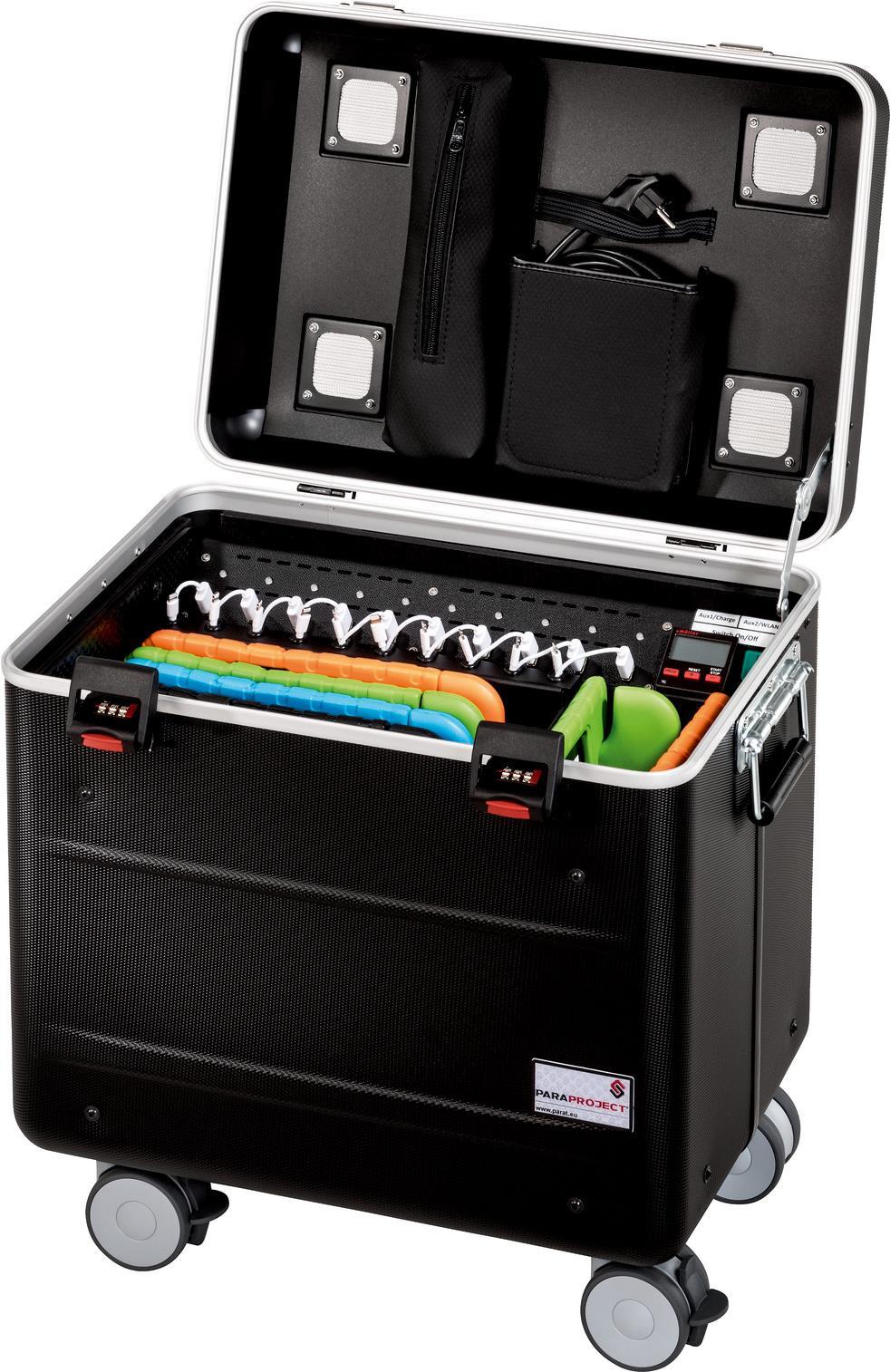 Купить PARAT PARAPROJECT Case i10 KidsCover - Wagen (synchronisieren und laden) - für 10 Tablets - verriegelbar - Aluminium, ABS-Kunststoff, Conpearl - Schwarz (208.617-151) в магазине wardena.ru