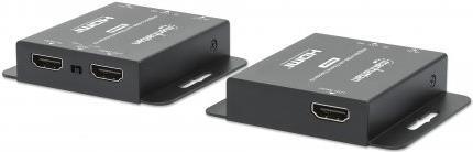 Купить MANHATTAN 4K@30Hz HDMI over Ethernet Extender Set HDMI-Signalverlängerung mit 4K@30Hz bis zu 40 m oder 1080p@60Hz bis zu 70 m über ein einzelnes Cat6-Netzwerkkabel, Sender- und Empfängermodul, Power over Cable (PoC), sch (168397) в магазине wardena.ru