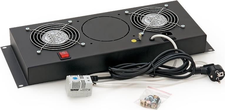 Купить Triton - Belüftungseinheit 48,30cm (19") 2-Ventilatoren Thermostat 4HE (RAC-CH-X21-A1) в магазине wardena.ru