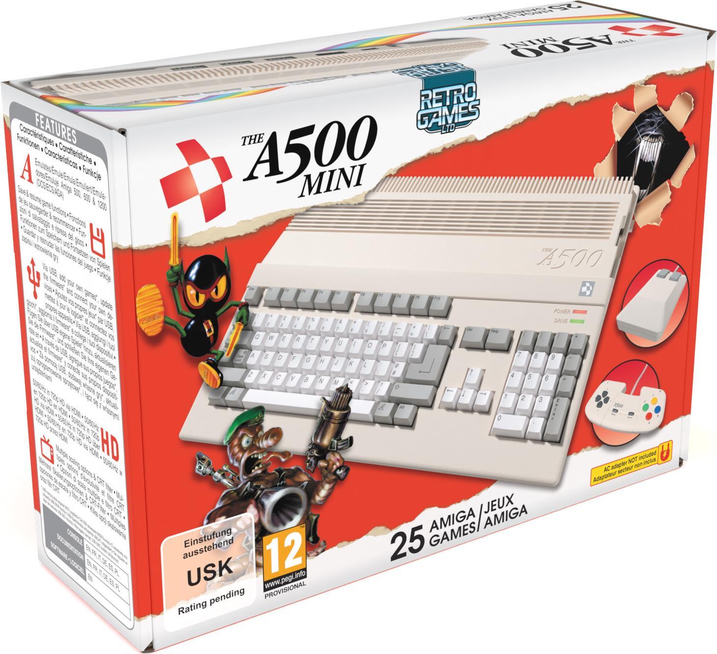 Купить Retro Games THEA500 Mini - Grau - Flash - HD - 720p - Kunststoff - 31/03/2022 (1068600) в магазине wardena.ru