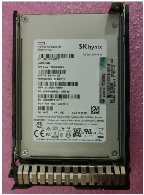 Купить HPE SPS-DRV SSD 480GB 6G SFF SATA RI-1 SC (872889-001) в магазине wardena.ru