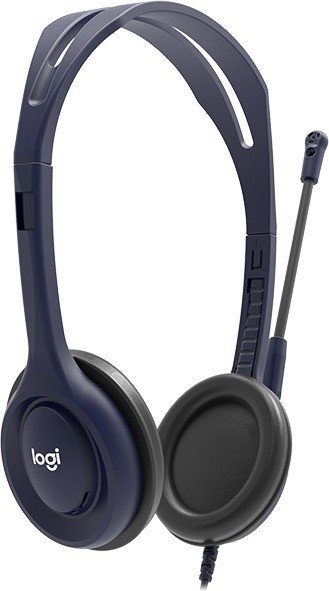 Купить Logitech - Headset - On-Ear - kabelgebunden - 3,5 mm Stecker - Mitternachtsblau - Universität (Packung mit 5) (991-000265) в магазине wardena.ru