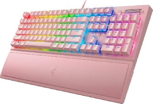 Купить Razer BlackWidow V3 - Tastatur - mit Multimedia-Rad - Hintergrundbeleuchtung - QWERTY - USA - Tastenschalter: Razer Green - Quartz (RZ03-03541800-R3M1) в магазине wardena.ru