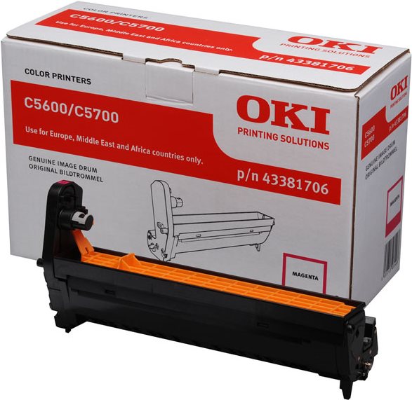 Купить OKI - Trommel-Kit Magenta - 20000 Seiten - für C5600dn, 5600n, 5700dn, 5700n (43381706) в магазине wardena.ru