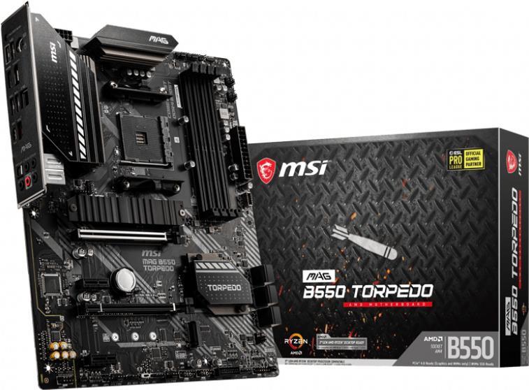 Купить MSI MAG B550 TORPEDO - Motherboard - ATX - Socket AM4 - AMD B550 - USB-C Gen2, USB-C Gen1, USB 3,2 Gen 1, USB 3,2 Gen 2 - 2,5 Gigabit LAN - Onboard-Grafik (CPU erforderlich) - HD Audio (8-Kanal) (7C91-017R) в магазине wardena.ru
