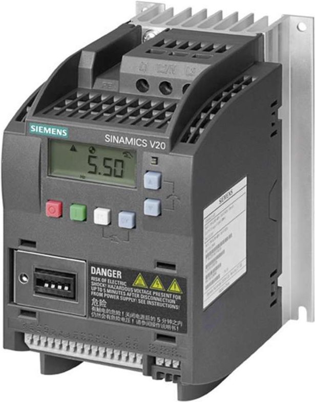 Купить Siemens FSA Frequenzumrichter SINAMICS V20 6SL3210-5BE13-7UV0 3phasig 380 - 480 V 0,37 kW (6SL3210-5BE13-7UV0) в магазине wardena.ru
