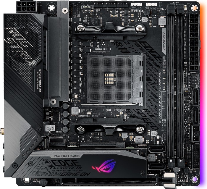 Купить ASUS ROG Strix X570-I Gaming - Motherboard - Mini-ITX - Socket AM4 - AMD X570 Chipsatz - USB-C Gen2, USB 3.2 Gen 1, USB 3.2 Gen 2 - Bluetooth, Gigabit LAN, Wi-Fi 6 - Onboard-Grafik (CPU erforderlich) - HD Audio (8-Kanal) (90MB1140-M0EAY0) в магазине wardena.ru