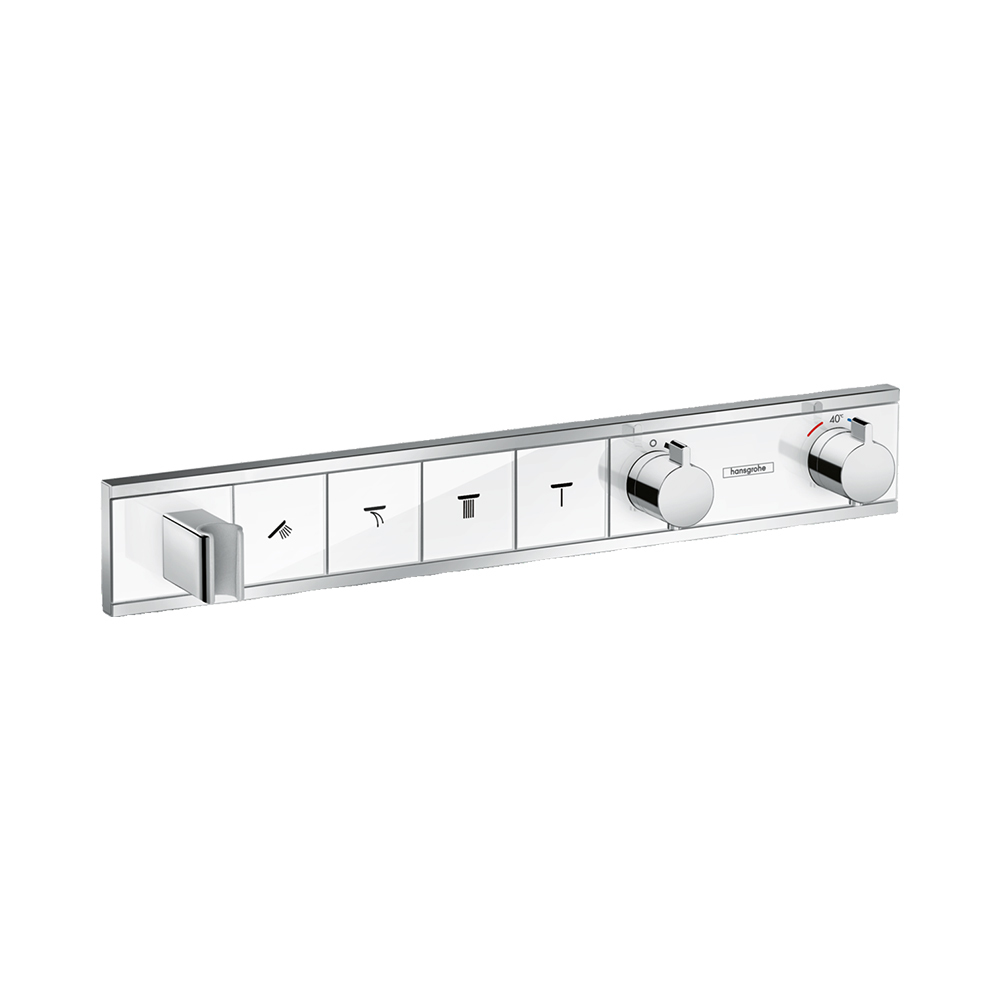 Купить Hansgrohe RainSelect Термостат для душа скрытого монтажа с 4 кнопками хром 15357000 в магазине wardena.ru