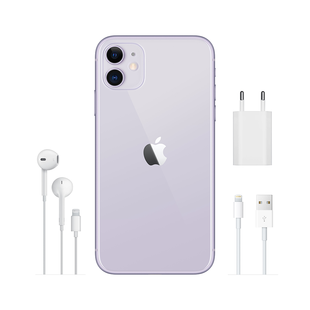 Купить Apple iPhone 11 - Smartphone - Dual-SIM - 4G Gigabit Class LTE - 64 GB - GSM - 6.1" - 1792 x 828 Pixel (326 ppi (Pixel pro" )) - Liquid Retina HD display (12 MP Vorderkamera) - 2 x Rückkamera - lila (MWLX2ZD/A) в магазине wardena.ru