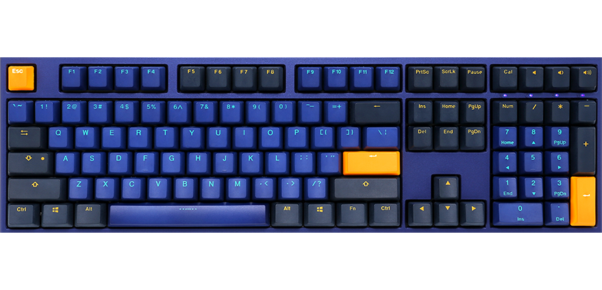 Купить Ducky One 2 Horizon PBT Gaming Tastatur, MX-Speed-Silver - blau (DKON1808-PDEPDZBBH) в магазине wardena.ru