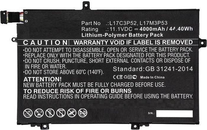Купить CoreParts Laptop Battery 44Wh Li-ion 11.1V 4000mAh Black - Batterie - 4.000 mAh (5B10W13897-CP) в магазине wardena.ru
