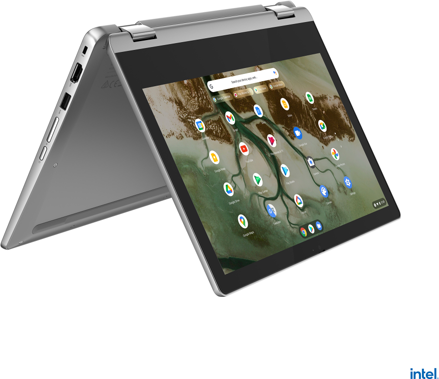 Купить Lenovo IdeaPad Flex 3 CB 11IJL6 82N3 - Flip-Design - Pentium Silver N6000 / 1.1 GHz - Chrome OS - UHD Graphics - 8 GB RAM - 128 GB eMMC - 29.5 cm (11.6") IPS Touchscreen 1366 x 768 (HD) - Wi-Fi 6 - Dual Tone Arctic Gray (82N3000EGE) в магазине wardena.ru