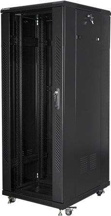 Купить Lanberg FF01-6832-12B Rack 32U Freistehendes Gestell Schwarz (FF01-6832-12B) в магазине wardena.ru