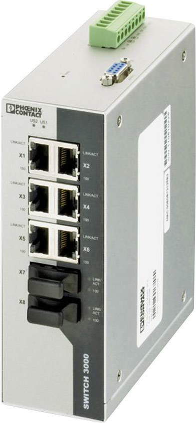 Купить Phoenix Contact Industrial Ethernet Switch - FL SWITCH 3006T-2FX SM 2891060 24 V/DC Anzahl Ethernet Ports 6 Anzahl LWL P (2891060) в магазине wardena.ru