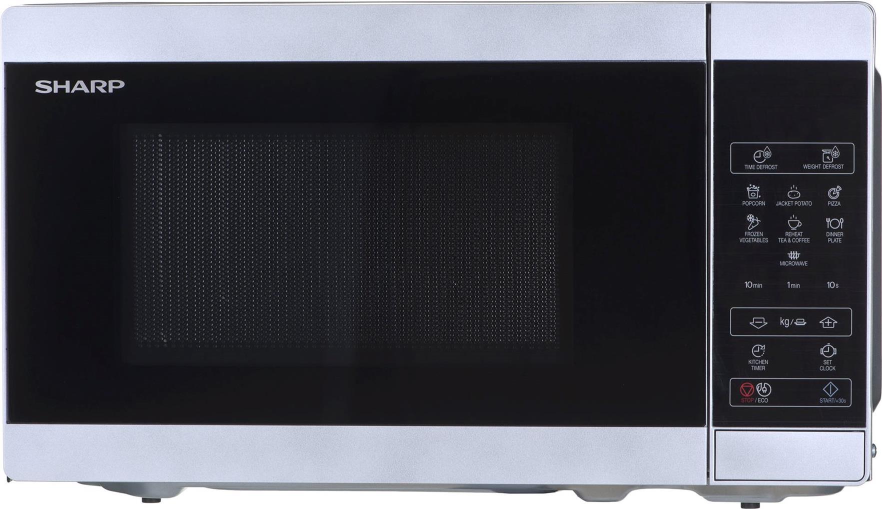 Купить Sharp YC-MS02ES Mikrowelle Schwarz, Silber, Weiß 800 W (YC-MS02ES) в магазине wardena.ru