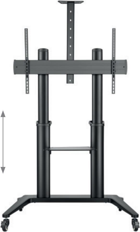 Купить HAGOR BrackIT Stand HD XXL - Wagen - für Flachbildschirm / AV-Ausrüstung - Schwarz - Bildschirmgröße: 165-305 cm (65"-120") (8208) в магазине wardena.ru