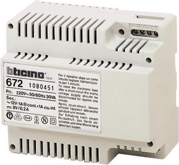 Купить bticino 672 Netzteil & Spannungsumwandler Indoor Weiß (672) в магазине wardena.ru