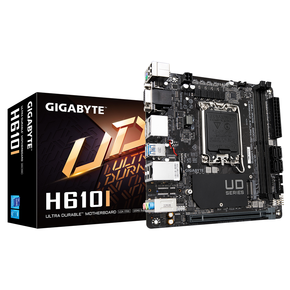 Купить Gigabyte H610I - Intel - LGA 1700 - Intel® Celeron® - Intel® Core™ i3 - Intel® Core™ i5 - Intel® Core™ i7 - Intel® Core™ i9,... - LGA 1700 - 64 GB - DDR5-SDRAM (H610I) в магазине wardena.ru